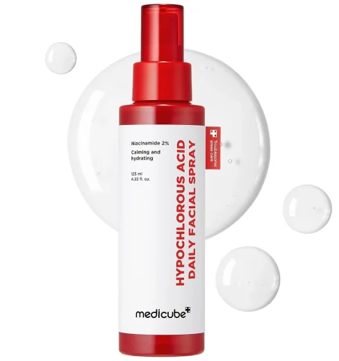 HYPOCHLOROUS ACID DAILY FACIAL SPRAY 125ml Medicube Hypochlorous Acid Daily Facial Spray 125ml bottle for skin soothing and cleansing